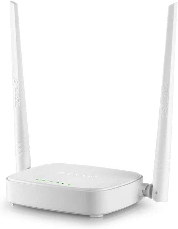 Tenda N301 N300 Wireless Wi-Fi Router, Easy Setup, Up to 300Mbps, White