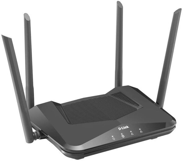 D-Link WiFi 6 Router AX1800 Mesh Voice Control Wireless Dual Band Gigabit Gaming Internet Network for Home (DIR-X1870-US) Black