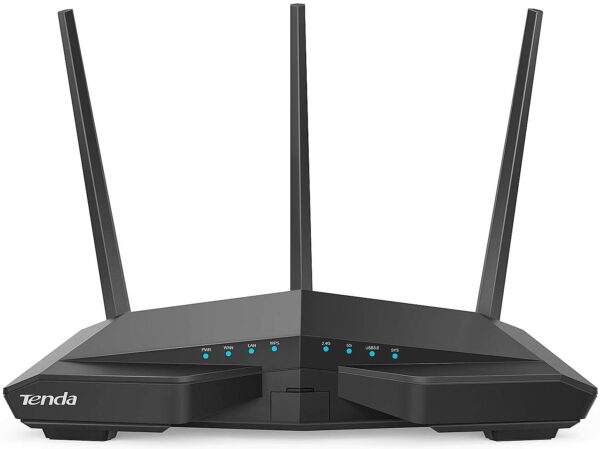 Tenda AC18 Wireless-AC1900 Dual Band Gigabit Router,1300Mbps at 5GHz, 600Mbps at 2.4GHz,4 High Speed LAN Ports, USB 3.0 Port, Guest Network (AC18), Black