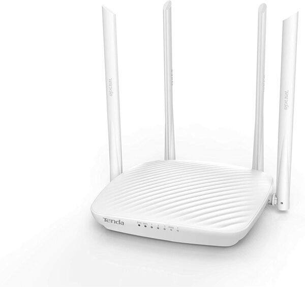 Tenda 600Mbps Whole-Home Coverage WiFi Router with 4 x 6dBi High-gain Omnidirectional Antennas/Beamforming+/Easy Setup/App Control (F9)