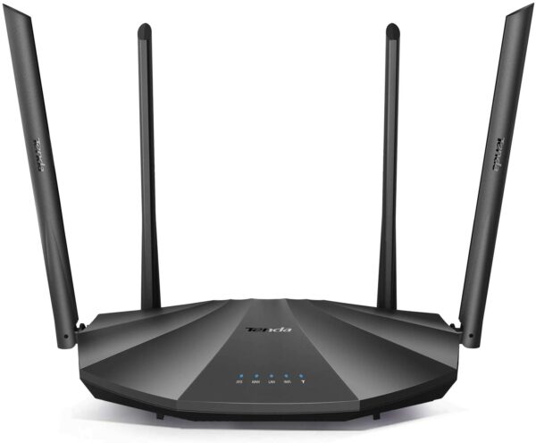 Tenda AC2100 Smart WiFi Router AC19 - Dual Band Gigabit Wireless (up to 2033 Mbps) Internet Router for Home | 4 LAN Ports+1 USB Port | 4X4 MU-MIMO Technology | Parental Control Compatible with Alexa
