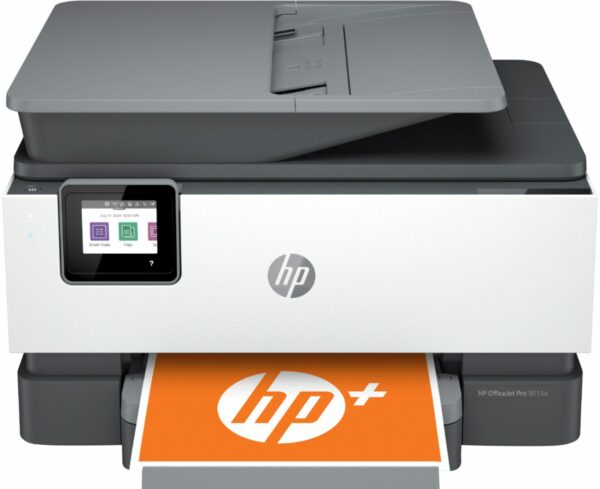 HP OfficeJet Pro 9015e Wireless Color All-in-One Printer with bonus 6 months Instant ink with HP+ (1G5L3A)