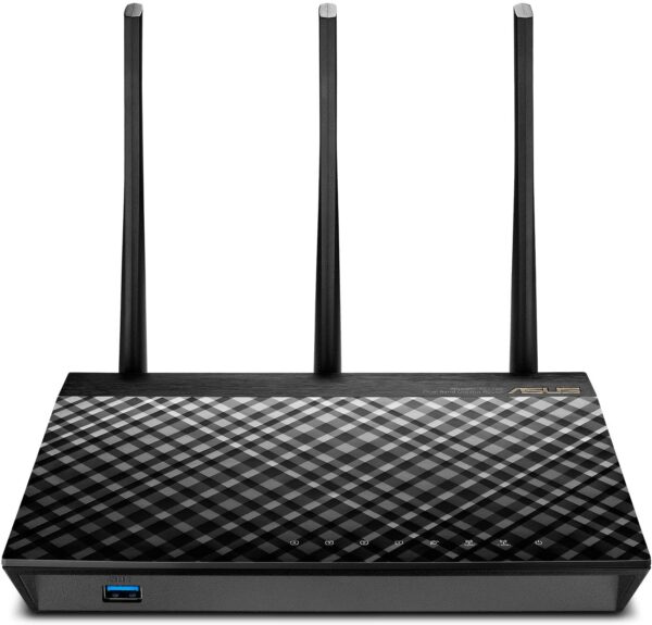 ASUS AC1750 WiFi Router (RT-AC66U B1) - Dual Band Gigabit Wireless Internet Router, ASUSWRT, Gaming & Streaming, AiMesh Compatible, Included Lifetime Internet Security, Adaptive QoS, Parental Control