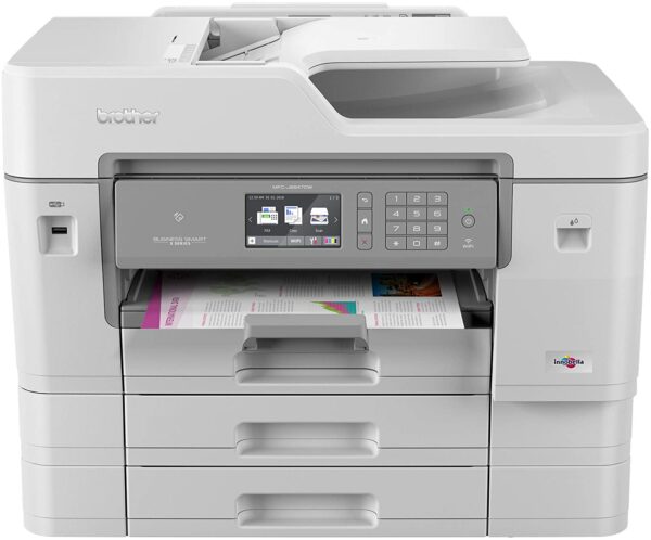 Brother MFC-J6947DW Colour Inkjet Printer - All-in-One, Wireless/USB 2.0/Network/NFC, Printer/Scanner/Copier/Fax Machine, 2 Sided Printing, 3 Paper Trays, A3 Printer, X-Series Business Printer