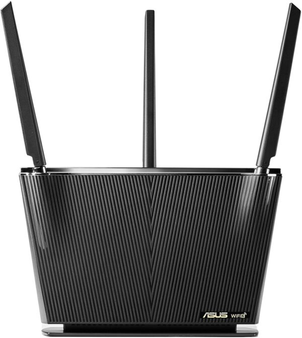 ASUS WiFi 6 Router (RT-AX68U) - Dual Band Gigabit Wireless Router, 3x3 Support, Gaming & Streaming, AiMesh Compatible, Included Lifetime Internet Security, Parental Control, MU-MIMO, OFDMA