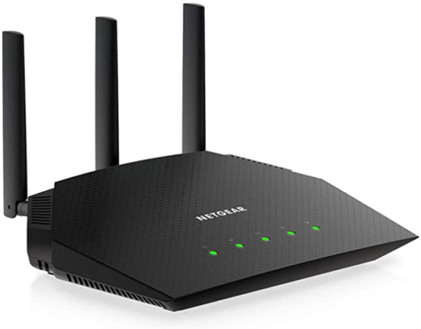 NETGEAR 4-Stream WiFi 6 Router (R6700AXS) – with 1-Year Armor Cybersecurity Subscription - AX1800 Wireless Speed (Up to 1.8 Gbps) | Coverage up to 1,500 sq. ft., 20+ devices, AX WiFi 6 w/ 1yr Security