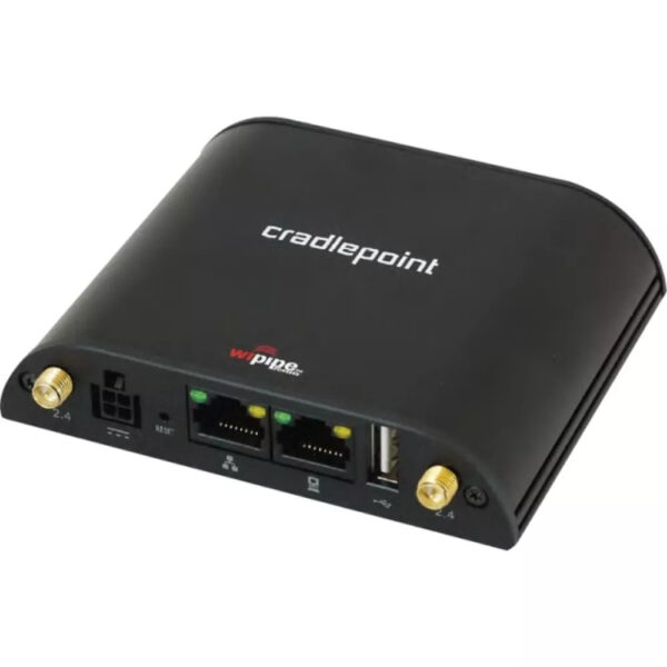 CradlePoint IBR600LPE IEEE 802.11n Cellular, Ethernet Modem/Wireless Router – 4G – CDMA 800, CDMA 1900, WCDMA 850, WCDMA 900, WCDMA 1900, WCDMA 2100, LTE 700, LTE 850, LTE 1700, LTE 1900, LTE 2100 – HSPA+, LTE, EVDO – 2.40 GHz ISM Band – 2 x Antenna(2 x E