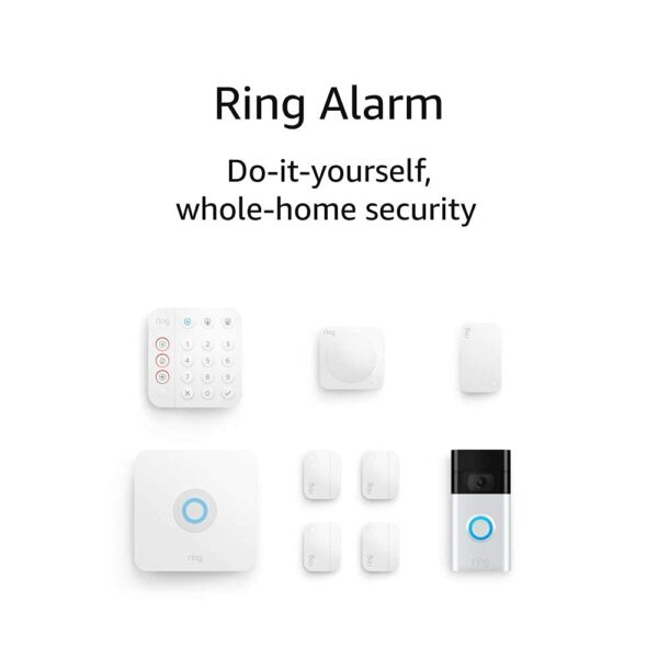 Ring Alarm 8-piece kit (2nd Gen) with Ring Video Doorbell (2020 release)