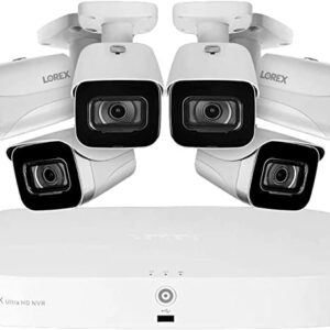 Lorex 4K Ultra HD 2TB Fusion 8-Channel Security Camera System with Six 4K Indoor/Outdoor Bullet Cameras