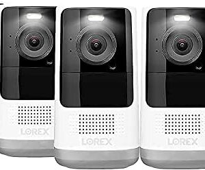 Lorex Home Hub 32GB with Six 2K QHD Wire-Free Battery-Operated Indoor/Outdoor Security Cameras