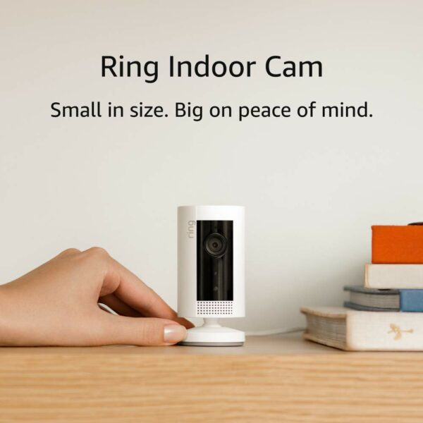 Ring Indoor Cam, Compact Plug-In HD security camera with two-way talk, Works with Alexa – 2-Pack