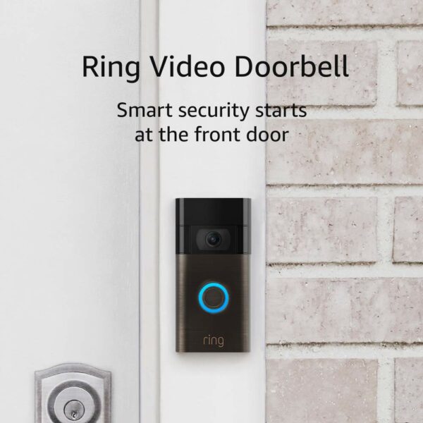 Ring Video Doorbell – 2020 release – 1080p HD video, improved motion detection, easy installation- Doorbell Only
