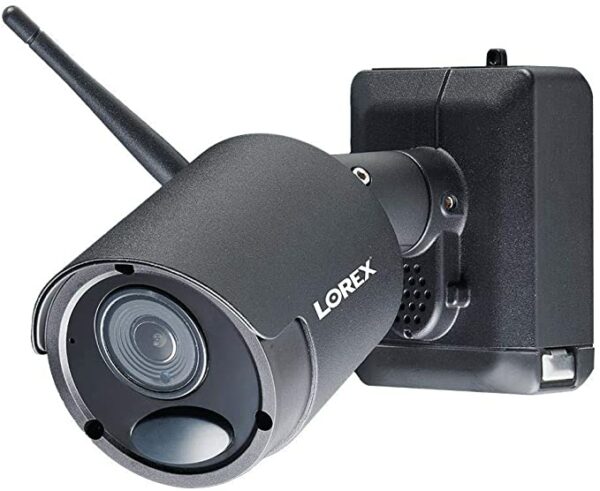 Lorex LWB6850 1080p Wire-Free Accessory Camera with 3-Cell Power Pack for LHB926, LHB927, LHWF1000 Series Recorders, Battery Powered, Audio Security Systems, 65ft NV, Black Metal (Renewed)