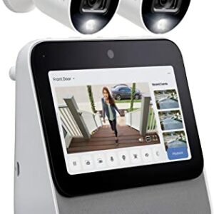 Lorex Smart Home Security Center, Wi-Fi Security Camera System with 1080p HD Bullet Cameras, Motion Detection and Color Night Vision, 64GB MicroSD 4 Channel System, 2 Bullet Cameras