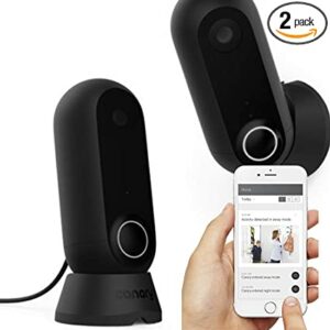 Canary Flex 2 Pack Outdoor Indoor Home Security Camera | Weatherproof, Wire-Free or Plugged in, 2-Way Talk, Motion Alerts, Compatible with Alexa, Baby Monitor