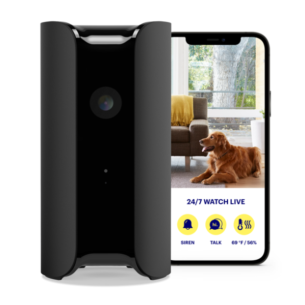 Canary Pro Black Indoor Home Security Camera, 90 dB Siren, Climate Monitor, Two-way Talk, Wifi