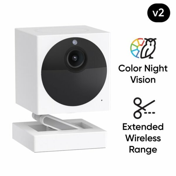WYZE Cam Outdoor v2 Add-On Camera, 1080p HD Indoor & Outdoor Wireless Security Camera with Color Night Vision and 2-Way Audio (base station required)