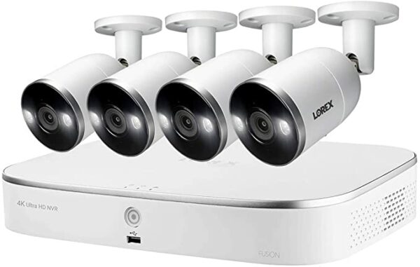 Lorex 2K WiFi Doorbell Camera, Home Surveillance Wired Video Doorbell, Outdoor Security Camera System Requires Existing 16-24VAC Doorbell Wiring, White