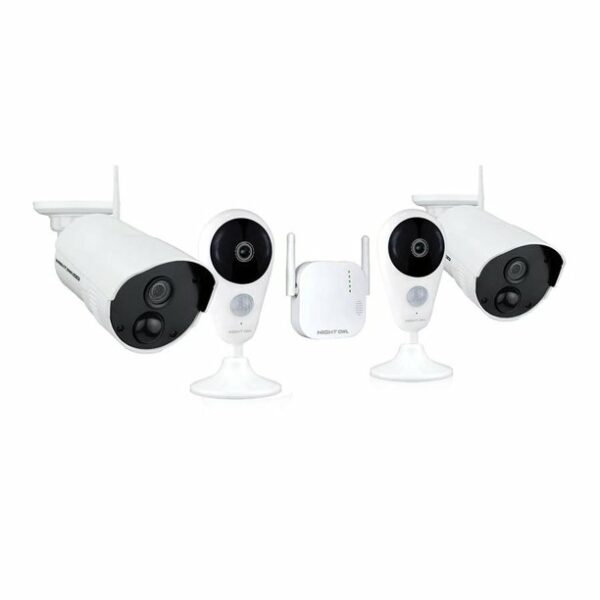 Night Owl - 4-Channel, 4-Camera Indoor/Outdoor Wireless 1080p NVR Surveillance System