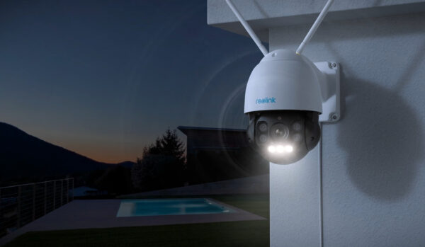 Reolink Smart 5MP WiFi IP Camera with Smart Person/Vehicle Detection, PTZ, Spotlight, Two-Way Audio & Color Night Vision | RLC-523WA