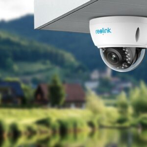 Reolink RLC-842A Smart  4K 8MP Ultra HD PoE IP Camera with Smart Motion Detection, 5X Optical Zoom, and 100ft Night Vision.