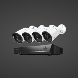 Reolink RLK8-410B4 Most Stable 5MP/4MP Super HD PoE Security Camera System! 8-Channel PoE NVR Kit with 2TB HDD for 24/7 Video Recording