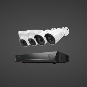 Reolink RLK8-520B2D2 5MP Super HD Bullet & Dome Security Camera Kit for Whole-Home Security; with 2TB HDD 8-Channel NVR for 24/7 Recording