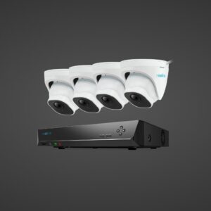 Reolink RLK8-520D4-A 5MP Person/Vehicle Detection PoE Security Camera System; 2TB HDD 8-Channel NVR for 24/7 Continuous Recording