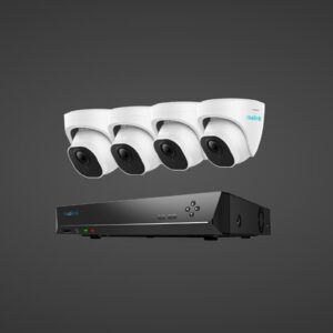 Reolink RLK8-520D4 5MP Super HD Video Surveillance System for Outdoor or Indoor Use; with 2TB HDD 8-Channel NVR and 4 Dome PoE IP Camera