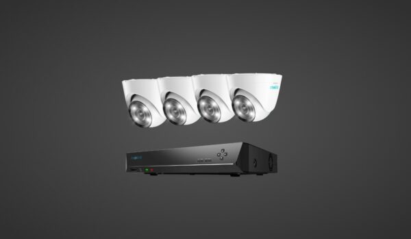 Reolink RLK8-824D4-A 4K UHD 8-Channel PoE Security Camera System with Person/Vehicle Detection and Color Night Vision.