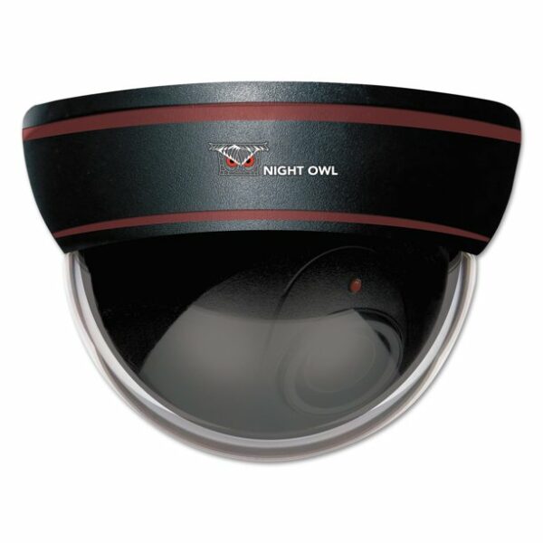 Night Owl Decoy Dome Camera with Flashing LED Light, Black -NGTDUMDOMEB